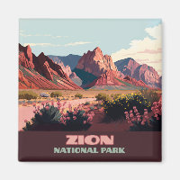 Zion National Park Monts Utah Vintage