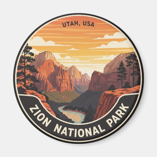 Aimant Zion National Park Utah (Devant)
