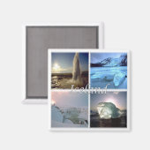 Aimant zIS002 ISLANDE, réfrigérateur (Recto/Verso)