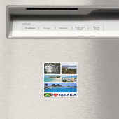 Aimant zJM003 JAMAICA I Love, Mosaïque, Amérique, Frigo (In Situ (Lave-vaisselle))
