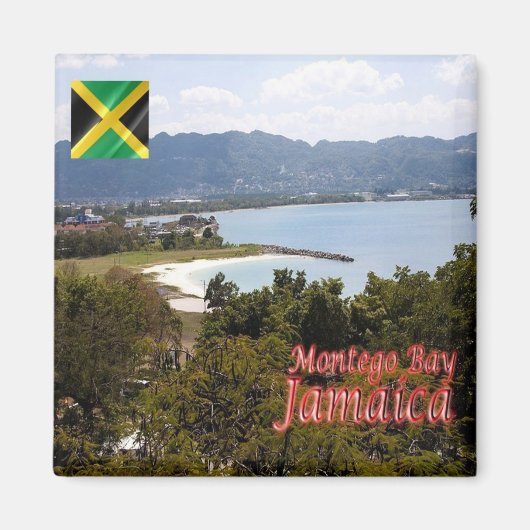 Aimant zJM010 JAMAICA, Montego Bay, Amérique, Frigo (Devant)