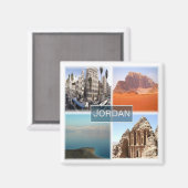 Aimant zJO004 AMMAN panorama, Jordanie, Asie, Frigo (Recto/Verso)