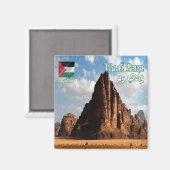 Aimant zJO016 WADI RUM, SEPT PILLARS, Jordanie, Frigo (Recto/Verso)