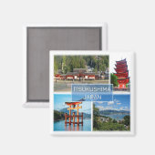Aimant zJP004 ITSUKUSHIMA MIYAJIMA, Japon, Fridge (Recto/Verso)