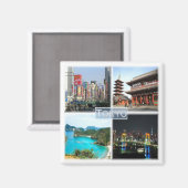 Aimant zJP005 TOKYO Japon, Asie, réfrigérateur (Recto/Verso)