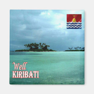 Aimant zKI005 WELL, Atoll, KIRIBATI, Océanie, Frigo