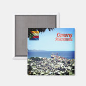 Aimant zKM009 MUTSAMUDU, Comores, Afrique, Réfrigérateur (Recto/Verso)