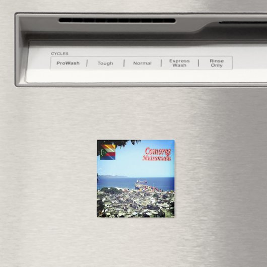 Aimant zKM009 MUTSAMUDU, Comores, Afrique, Réfrigérateur (In Situ (Lave-vaisselle))