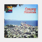 Aimant zKM009 MUTSAMUDU, Comores, Afrique, Réfrigérateur (Devant)