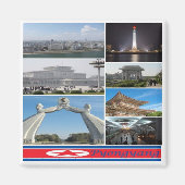 Aimant zKP003 PYONGYANG, Corée du Nord, Fridge (Devant)