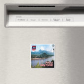 Aimant zLA006 LUANG PRABANG Mekong, Laos, Asie, Frigo (In Situ (Lave-vaisselle))