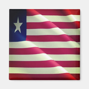 Aimant zLR002 LIBERIA, DRAPEAU D'ÉMISSION, Afrique, Réfri