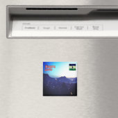 Aimant zLS009 MASERU Nuit, Lesotho, Afrique, Réfrigérateu (In Situ (Lave-vaisselle))