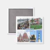 Aimant zLV003 RIGA, Latvijas, Republika Lettonie, Frigo (Recto/Verso)