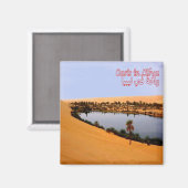 Aimant zLY008 OASIS, Libye, Afrique, Fridge (Recto/Verso)