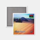 Aimant zLY009 LIBYA, Désert, Afrique, Réfrigérateur (Recto/Verso)