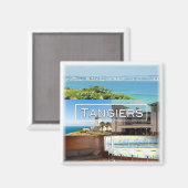 Aimant zMA014 TANGER, Mosaïque, Maroc, Afrique, Réfrigéra (Recto/Verso)