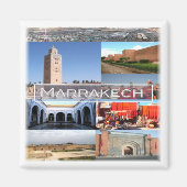 Aimant zMA015 MARRAKECH, Maroc, Afrique, Fridge (Devant)