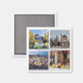 Aimant zMA017 MARRAKECH mosaïque, Maroc, Afrique, Fridge (Recto/Verso)