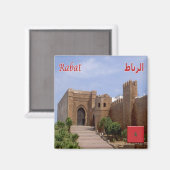 Aimant zMA018 RABAT, Maroc, Afrique, Réfrigérateur (Recto/Verso)