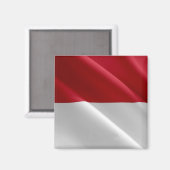 Aimant zMC002 MONEGASQUE Wavig FLAG, Principauté de Monac (Recto/Verso)