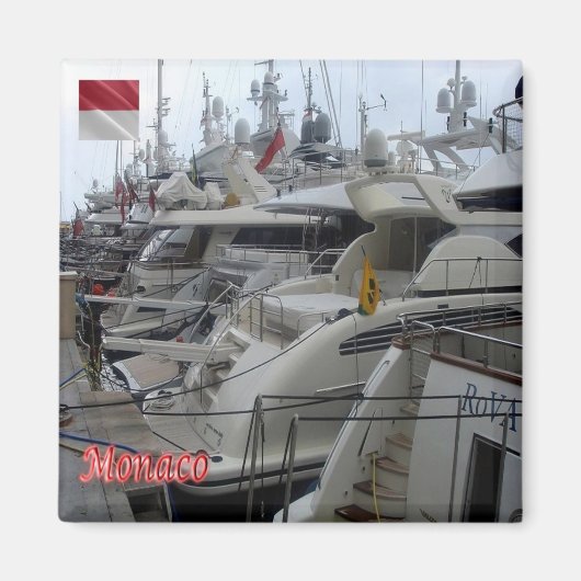 Aimant zMC003 Yachts à MONACO, Fridge (Devant)