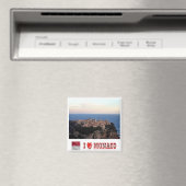 Aimant zMC024 VILLE MONACO wiew et "I LOVE", Frigo (In Situ (Lave-vaisselle))