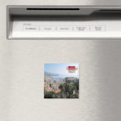 Aimant zMC025 MONACO du haut du jardin exotique (In Situ (Lave-vaisselle))