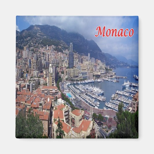 Aimant zMC029 MONACO, Europe, Fridge (Devant)