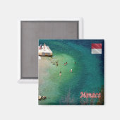 Aimant zMC030 MONACO la mer, Europe, Frigo (Recto/Verso)