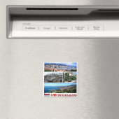 Aimant zMC035 MonACO collage "I Love", Fridge (In Situ (Lave-vaisselle))