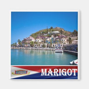 Aimant zMF008 MARIGOT, Saint Martin, Amérique, Frigo