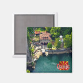 Aimant zMK004 SKOPJE MATKA, Macédoine du Nord, Fridge (Recto/Verso)