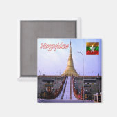 Aimant zMM004 NAYPYICEDAW, Myanmar Birmanie, Asie, Frigo (Recto/Verso)
