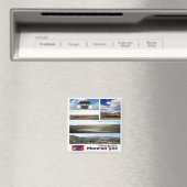 Aimant zMN003 MONGOLIA mosaïque, Asie, réfrigérateur (In Situ (Lave-vaisselle))