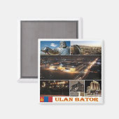 Aimant zMN004 ULAN BATOR, Mongolie, Asie, Frigo (Recto/Verso)