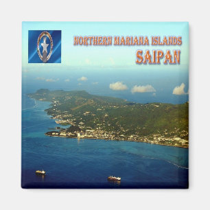 Aimant zMP007 SAIPAN, ÎLES MARIANA DU NORD, Réfrigérateur