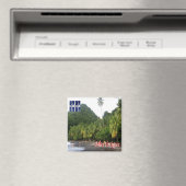 Aimant zMQ009 MARTINIQUE, Anse Céron, plage de sable noir (In Situ (Lave-vaisselle))