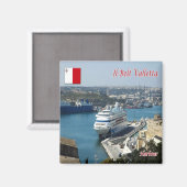 Aimant zMT014 IL BELT Harbour VALLETTA, Malte, réfrigérat (Recto/Verso)