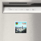 Aimant zMU015 PORT LOUIS, Skyline, Maurice, Réfrigérateur (In Situ (Lave-vaisselle))