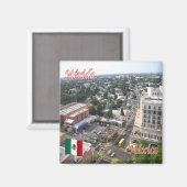 Aimant zMX016 MERIDA, Vue aérienne, Mexique, Yucatán, Fri (Recto/Verso)