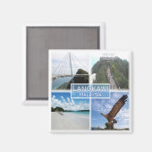 Aimant zMY015 Kedah beach, LANGKAWI, Malaisie, Fridge Mag (Recto/Verso)