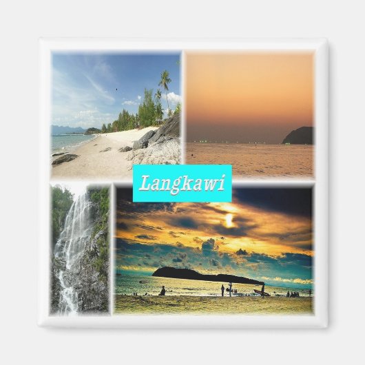 Aimant zMY016 LANGKAWI, Malaisie, Asie, Frigo (Devant)