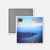 Aimant zMZ009 MAPUTO, Mozambique, Afrique, Frigo (Recto/Verso)