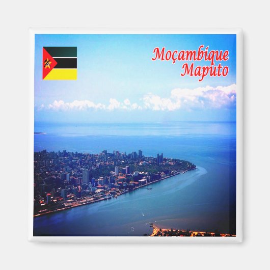 Aimant zMZ009 MAPUTO, Mozambique, Afrique, Frigo (Devant)
