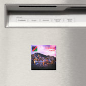 Aimant zNA006 WINDHOEK par Nuit, Namibie, Afrique, Réfrig (In Situ (Lave-vaisselle))