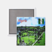 Aimant zNG007 NIGERIA, Jhalobia, Afrique, Réfrigérateur (Recto/Verso)
