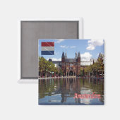 Aimant zNL015 RIJKSMUSEUM Amsterdam, Pays-Bas, Frigo (Recto/Verso)