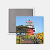 Aimant zNL021 Phare de VLIELAND, îles frisonnes néerlanda (Recto/Verso)