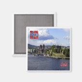 Aimant zNO004 OSLO, Norvège, Europe, Fridge (Recto/Verso)